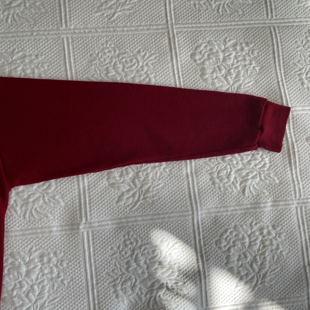 Vtg Alabama Football V-Neck Long Sleeve Sweater Crimson White Roll Tide Artex UA - Picture 10 of 16